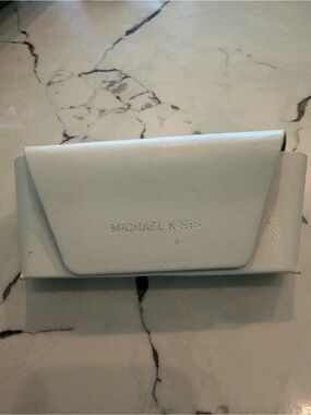 Michael Kors Pale Blue Textured Sunglasses Case